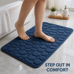 AquaLuxe™ Memory Foam Bath Mat — Step Into Instant Warmth and Slip-Free Comfort Every Shower