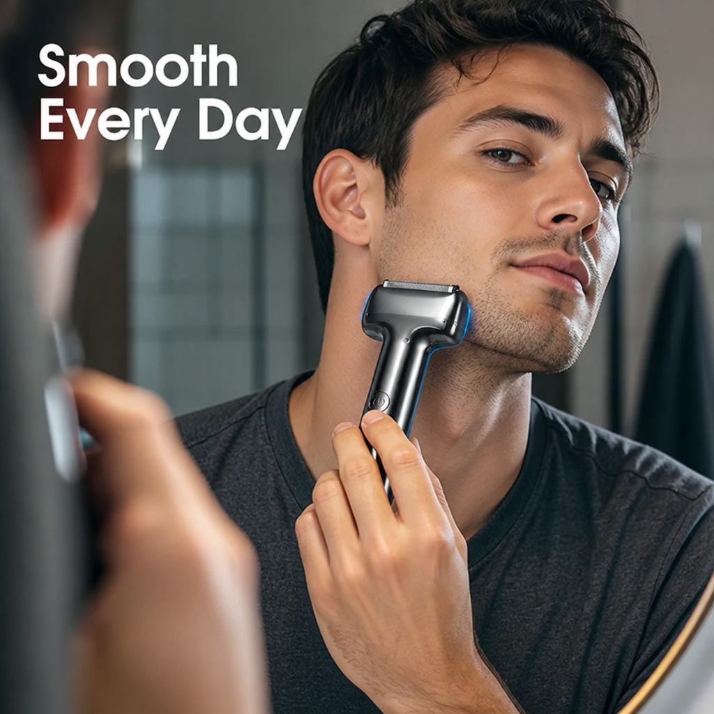 GlideSharp™ — Effortless Precision for a Silky Smooth, Irritation-Free Face