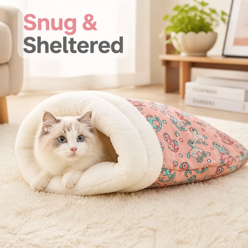 SnugPaw™ — A Plush, Sheltered Hideaway for Their Coziest Naps