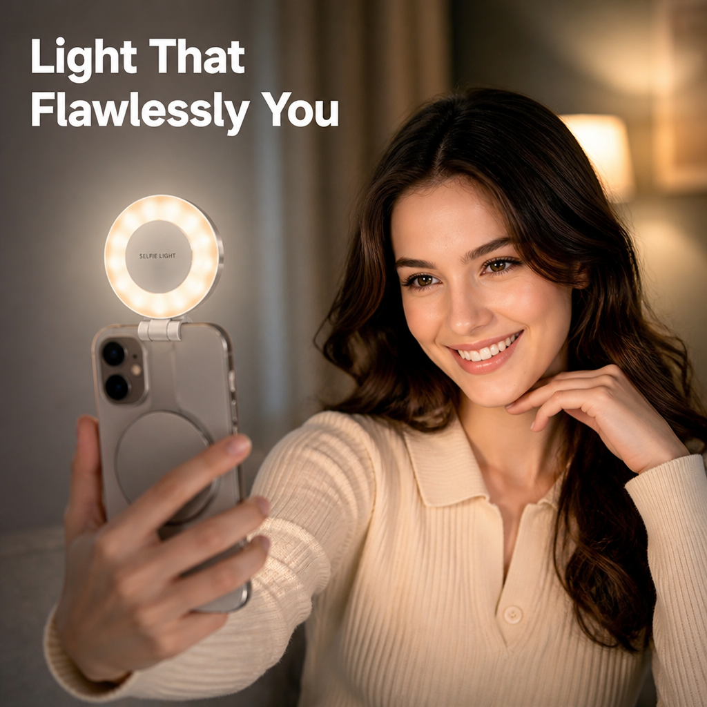 LumaBeam™ — Illuminate Your Confidence with Perfect, Pro-Level Glow Anytime