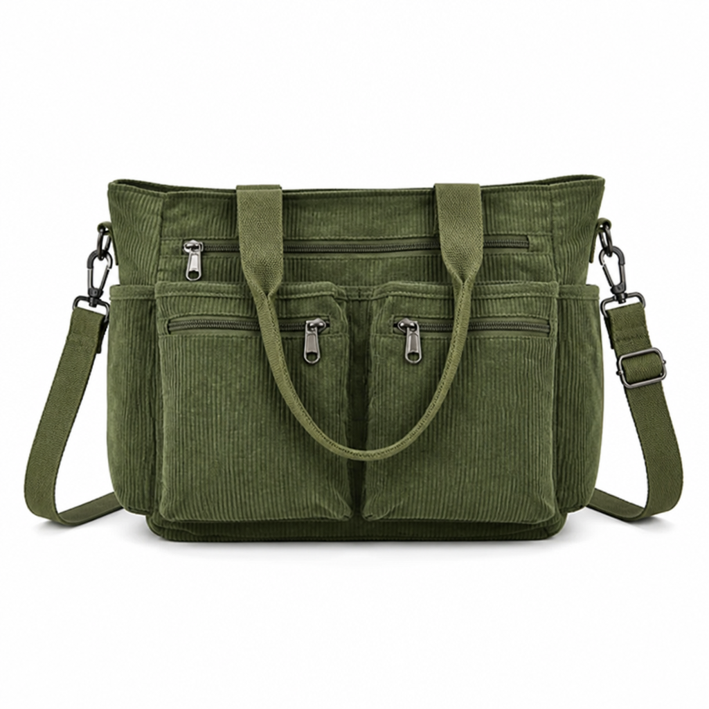 VitaCarry™ Corduroy Utility Tote — Stay Sharp, Organized, and Ready for Anything Every Day