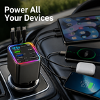 JetVolt™ 7-in-1 Retractable Car Charger — Power Every Device Fast Without the Mess or Stress
