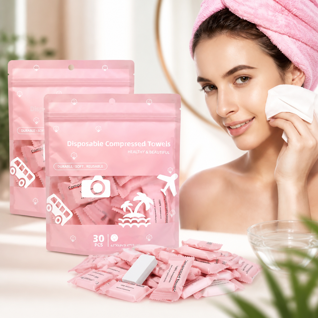 PureMist™ Compressed Cotton Towels — Instant Freshness and Silky Softness Wherever You Go