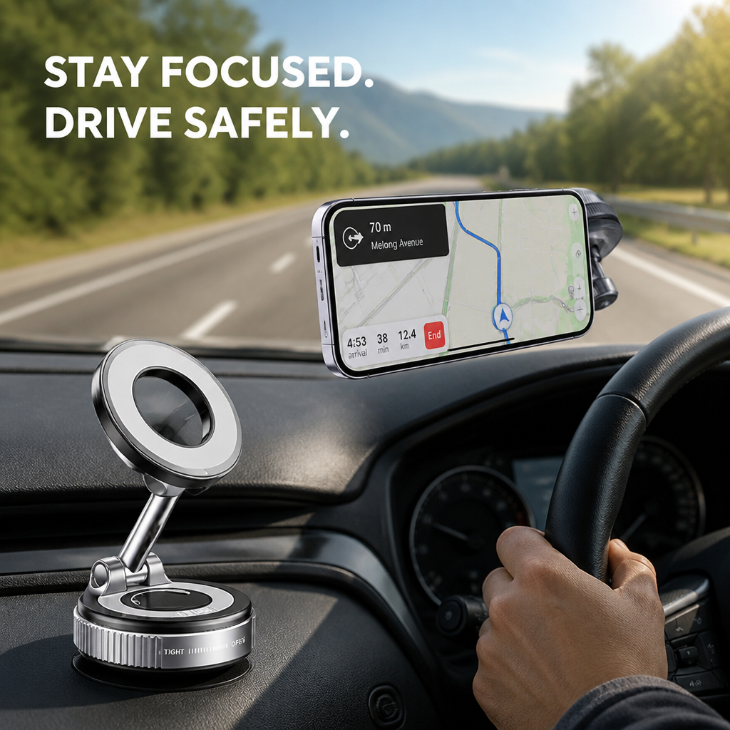 GripNest™ — Drive Calm and Confident with a Phone That Stays Put