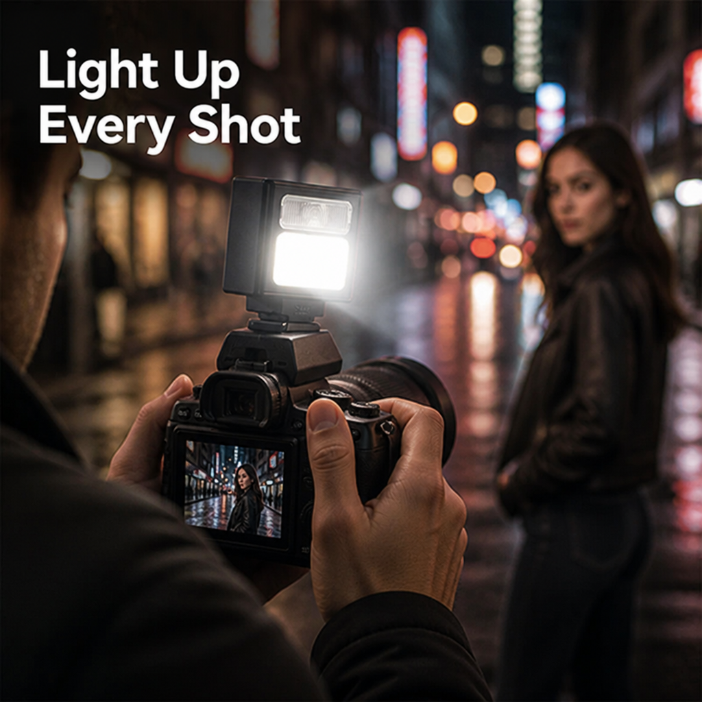 LumiSnap™ Mini Flash — Capture Stunning Shots Anytime, Anywhere with Perfect Light Control