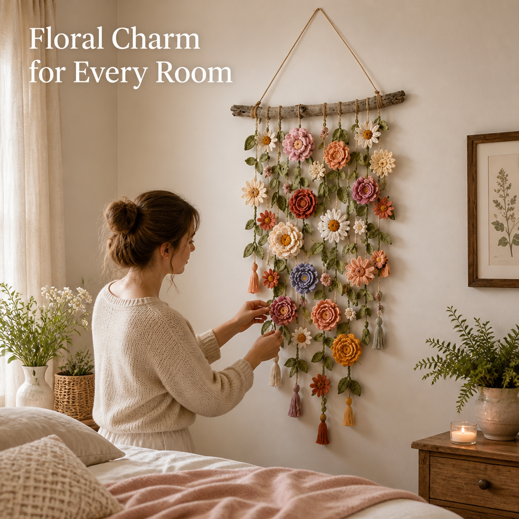 LunaBloom™ — Wrap Your Walls in Handmade Warmth and Effortless Calm