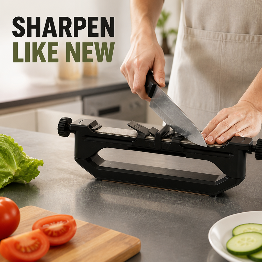 EdgeLuxe™ Diamond Sharpener — Transform Your Knives Into Effortless Precision Cutters
