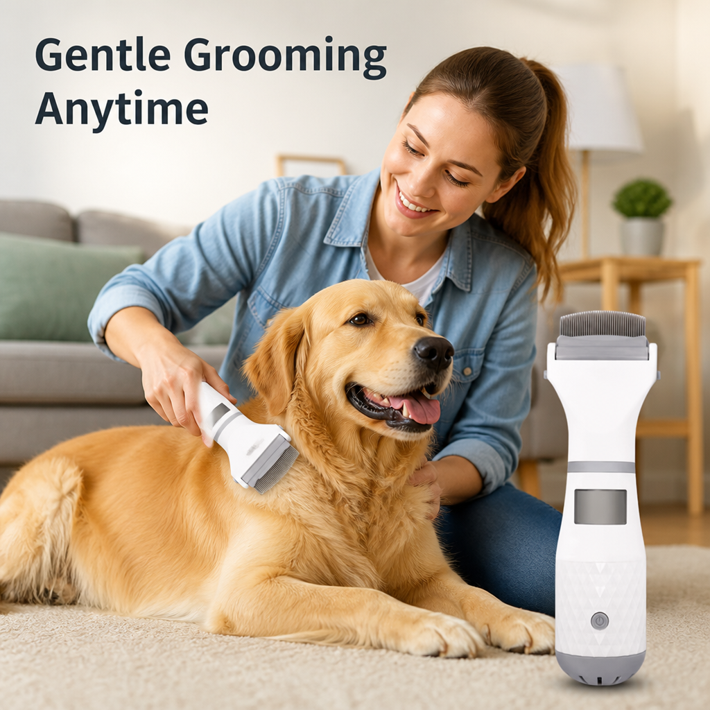 ViraPet™ Electric Grooming Comb — End Flea Itch Fast and Bring Joy Back to Your Dog’s Coat