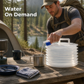 FoldSpring™ — Carry Camp Water Without Sacrificing Pack Space