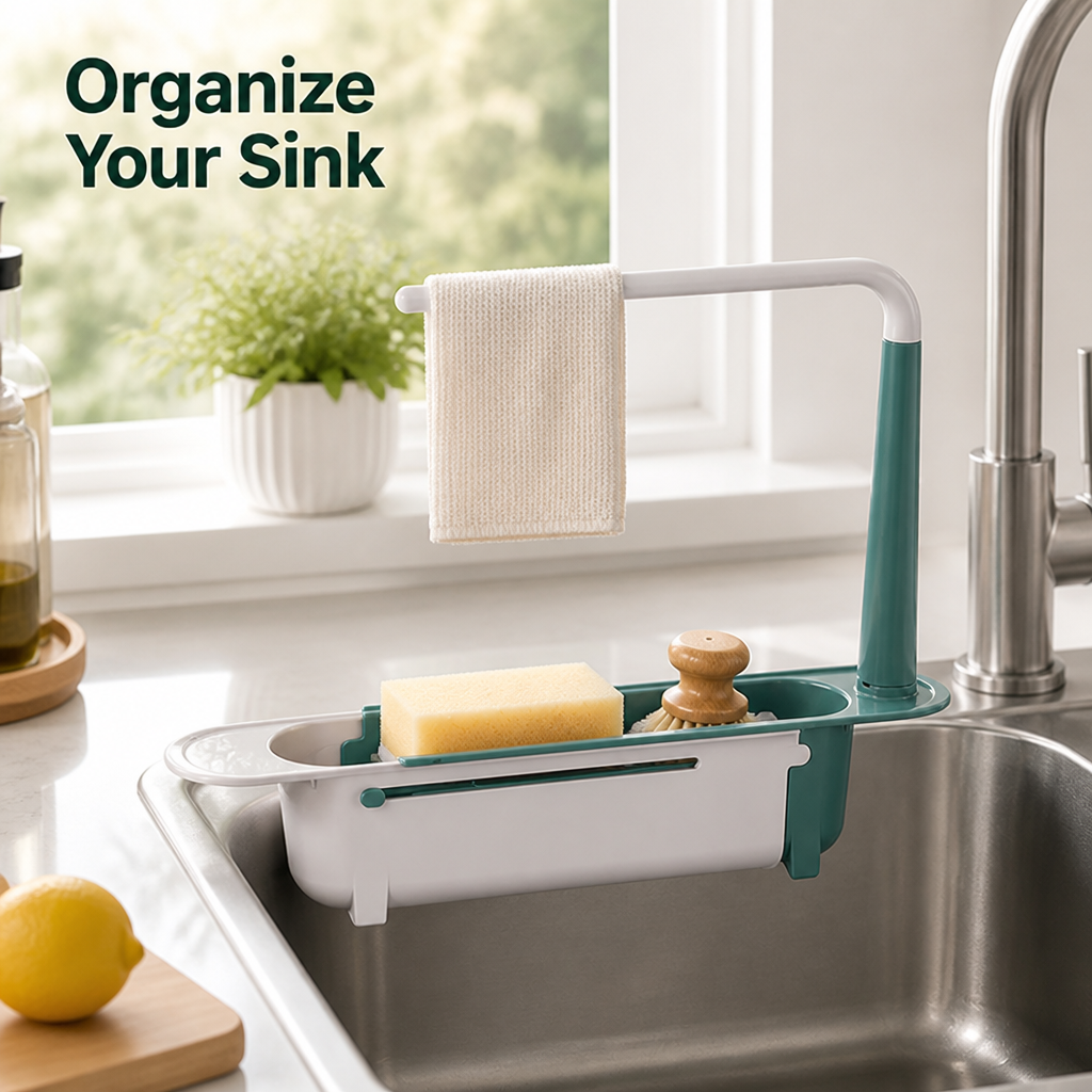 RamoraNest™ — Turn Sink Clutter into Calm, Crisp Order Instantly
