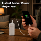 RamzoCharge™ — Instant Pocket Power That Keeps You Calm and Connected Anywhere