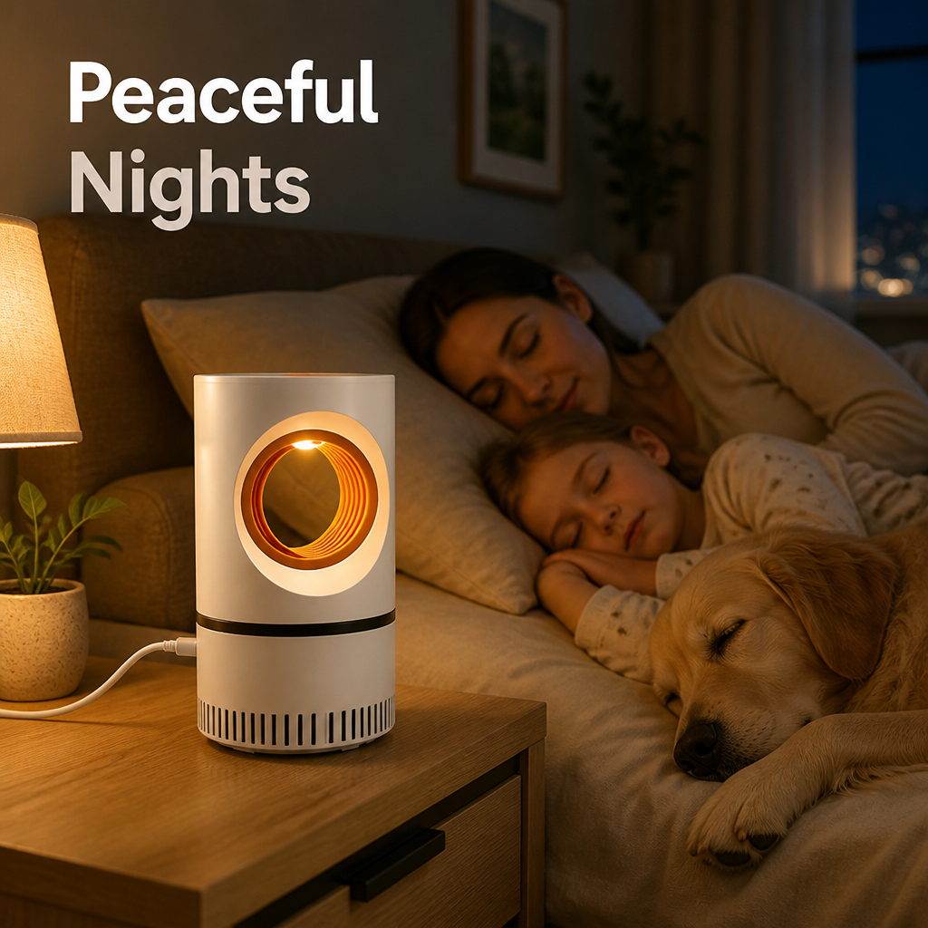 SilentGlow™ Mosquito Defender — Peaceful, Chemical-Free Nights Your Family Deserves