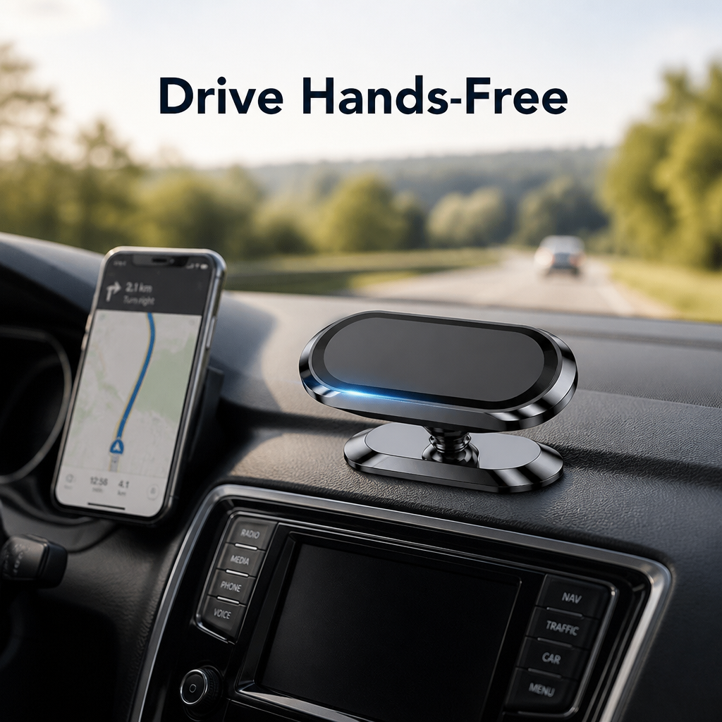 IronCladGrip™ — Drive Confidently with Unshakable Phone Security and Total Hands-Free Control