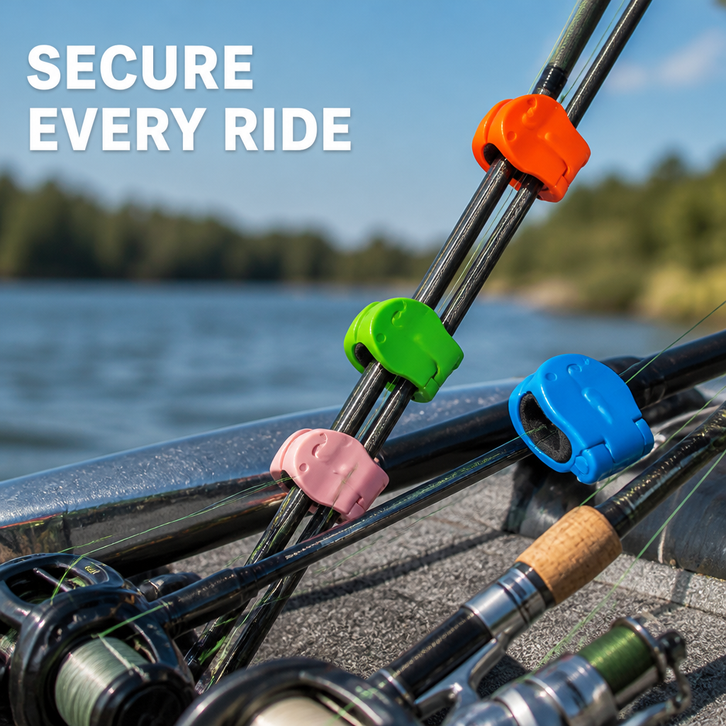 Strikora™ Rod Clips — Protect Your Gear with a Soft, Secure Hold That Lasts