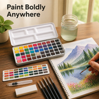 VibranceMuse™ Watercolor Set — Unleash Your Boldest, Most Vibrant Creations Wherever You Go