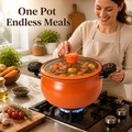 VitaliCore™ 8L Enamel Soup Pot — Unlock Flavor-Filled Feasts in Record Time