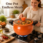 VitaliCore™ 8L Enamel Soup Pot — Unlock Flavor-Filled Feasts in Record Time