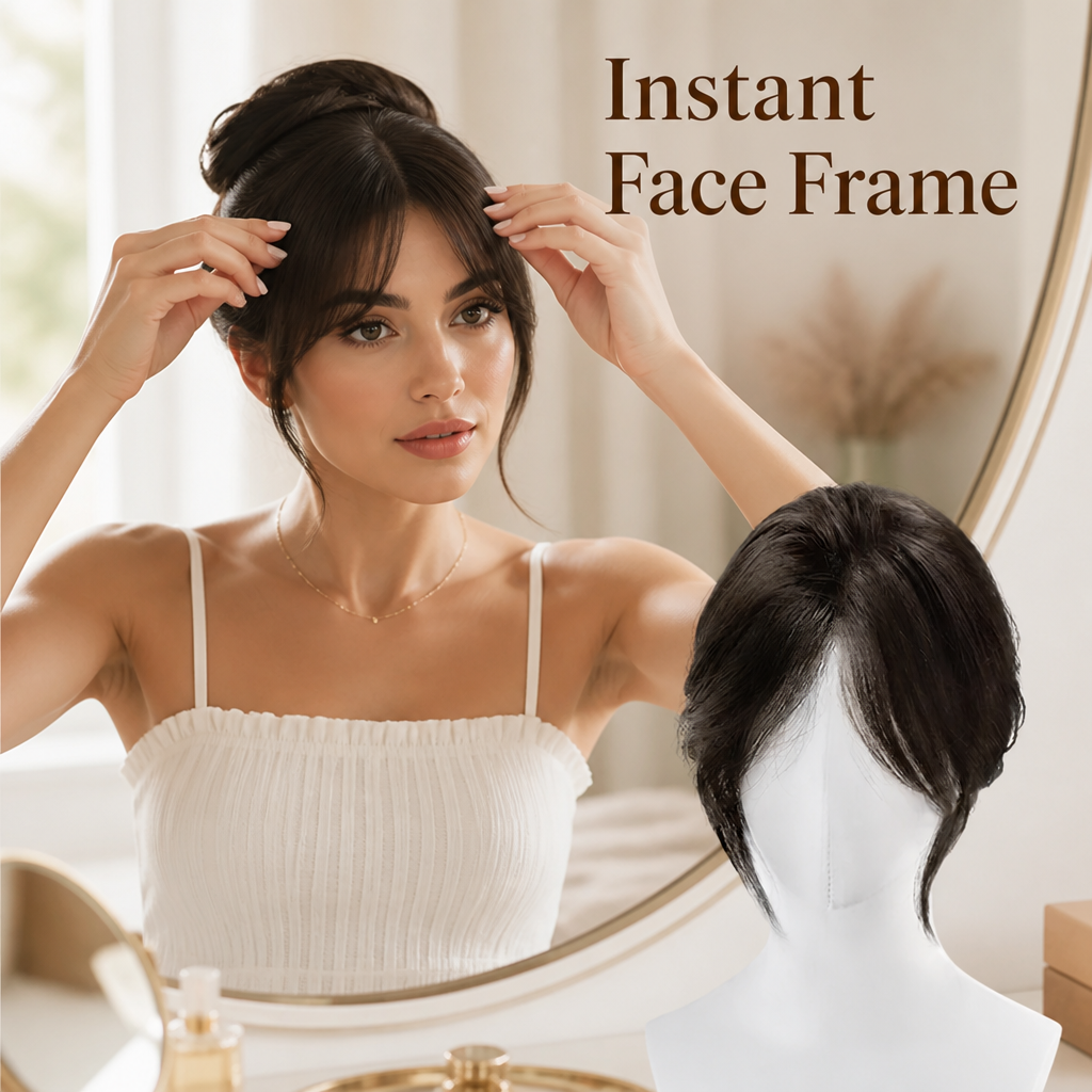 LuxeFringe™ — Instantly Frame Your Face with Luminous Volume and Effortless Style