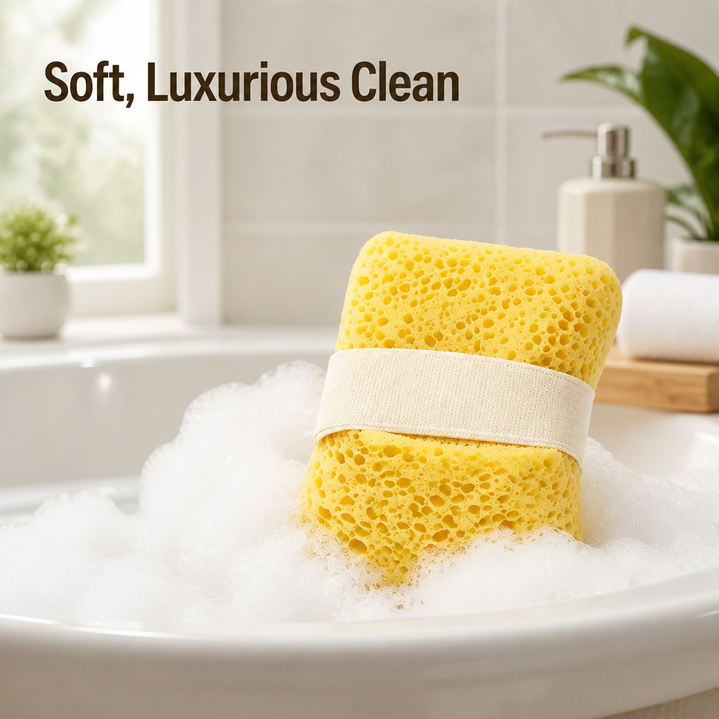 Velvique™ Dual-Action Bath Sponges — Wrap Your Skin in Soft, Radiant Luxury Every Shower (2pcs)