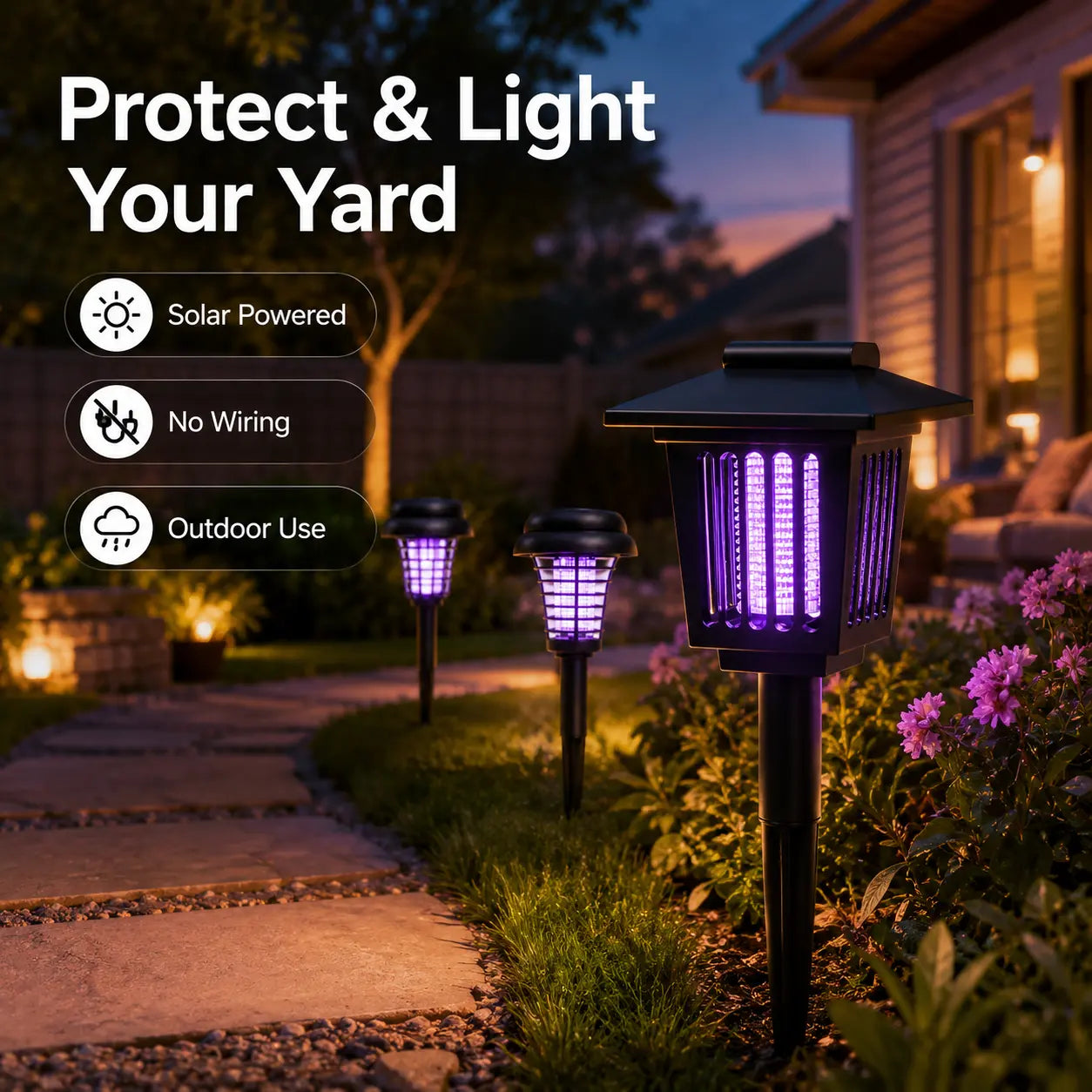 LumaGuard™ — Peaceful, Mosquito-Free Nights Powered by Pure Solar Calm
