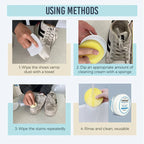 Crème nettoyante pour chaussures blanches (lot de 2 pièces)