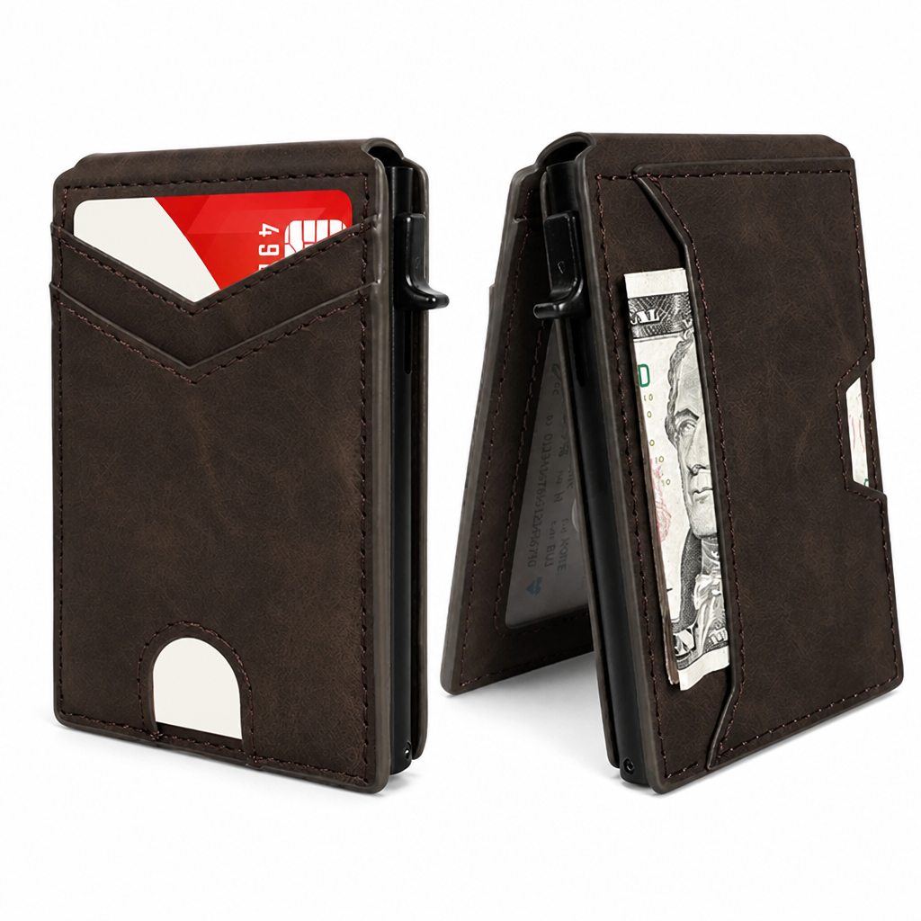 ZephyrGuard™ Slim RFID Wallet — Carry Confidence in a Sleek, Bulletproof Shield