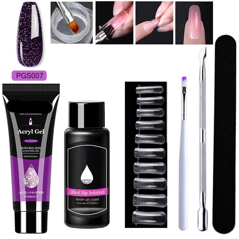 LustraVibe™ Nail Art 7-Piece Set — Salon-Quality Nails That Shine, Flex, and Protect Your Natural Beauty for Weeks