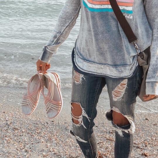 Sandale imperméable et sportive