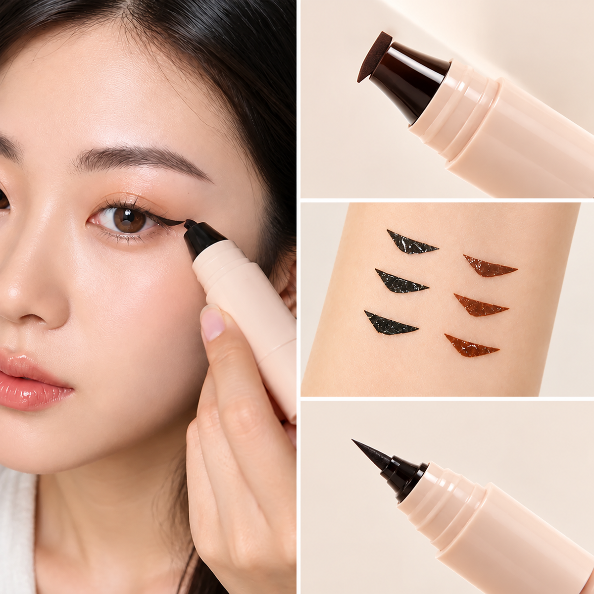 VeloraMist™ Dual-Head Eyeliner Stamp Pen — Perfect, Smudge-Proof Wings That Last All Day Without the Hassle
