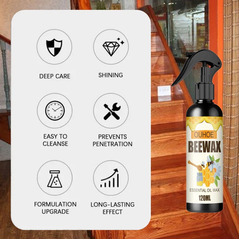 SilkWood™ Natural Beespray — Instantly Revive Your Wood’s Natural Glow Without Harsh Chemicals