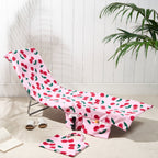 ShoreEase™ Sun Lounger Towel — Escape Sand Hassles with Instant Dry Comfort and Secure Storage
