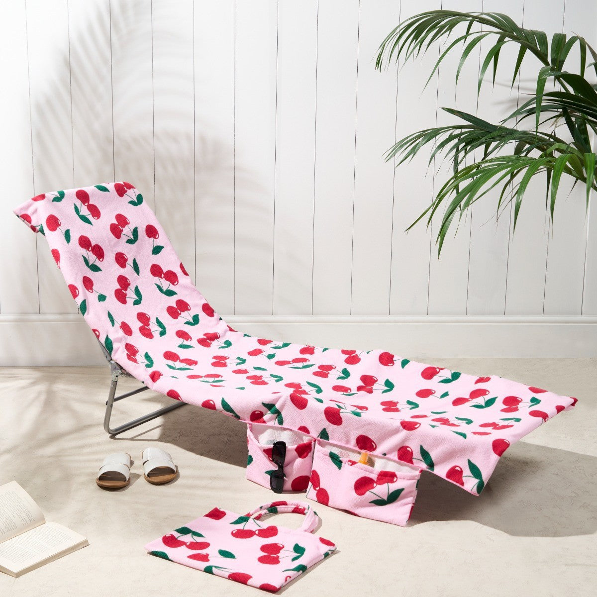 ShoreEase™ Sun Lounger Towel — Escape Sand Hassles with Instant Dry Comfort and Secure Storage