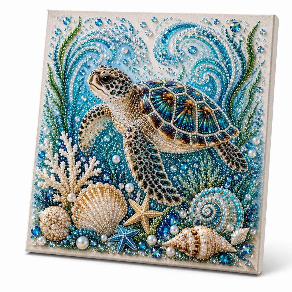 TidalGleam™ — Unwind as you create ocean art that makes your space shine
