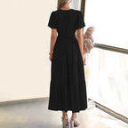 LuminaBelle™ Maxi Dress — Embrace Your Curves with Featherlight Freedom and Effortless Elegance