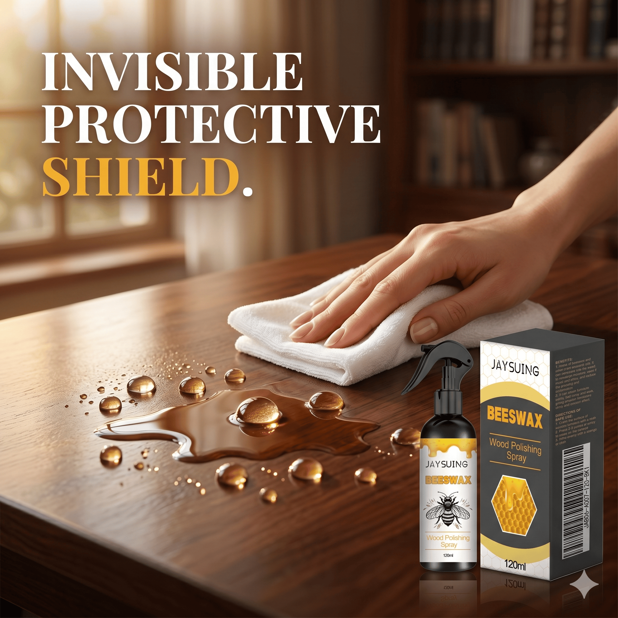 Luxerra™ Wood Glow Spray — Instantly Revive and Protect Your Wood’s Natural Beauty Without Effort
