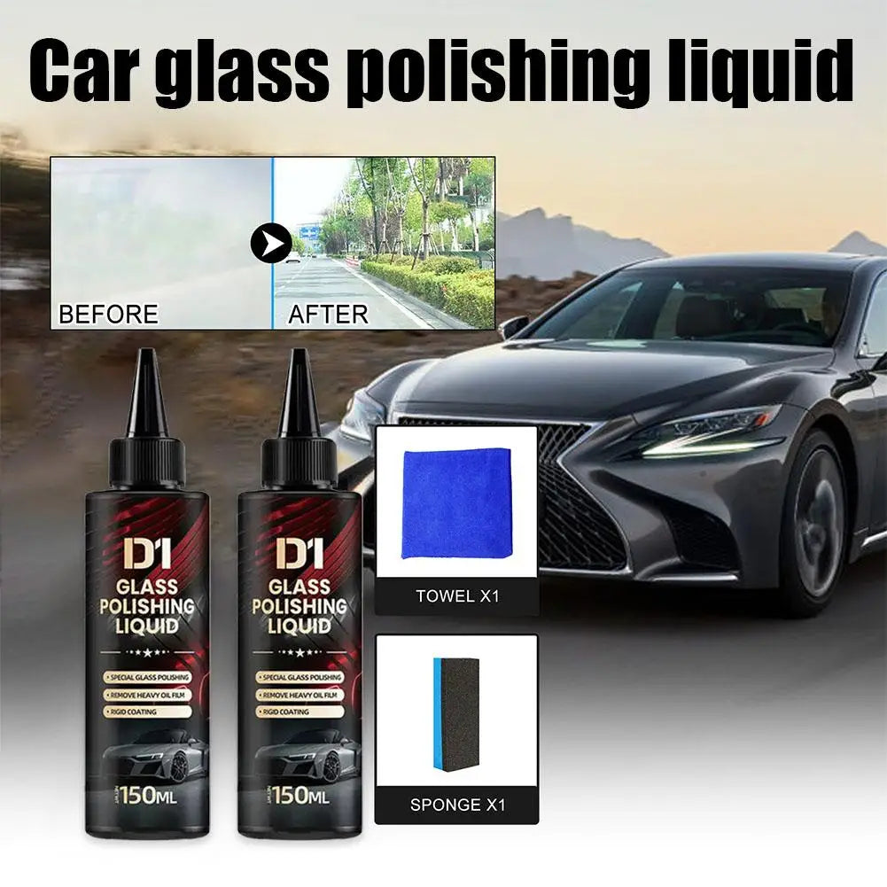 LumiFlex™ Polishing Liquid — Drive Fearlessly with Crystal-Clear, Streak-Free Glass Every Mile