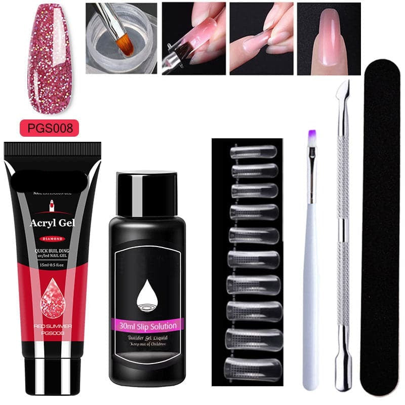 LustraVibe™ Nail Art 7-Piece Set — Salon-Quality Nails That Shine, Flex, and Protect Your Natural Beauty for Weeks