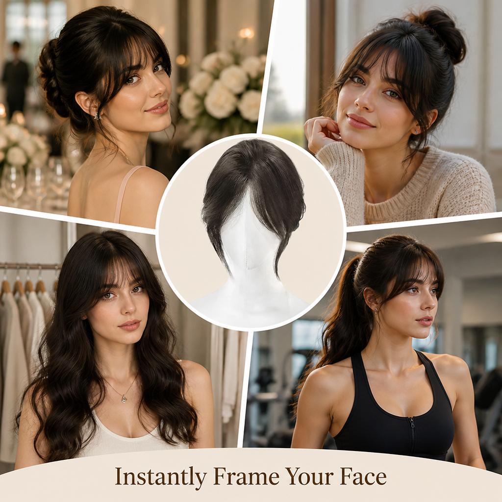 LuxeFringe™ — Instantly Frame Your Face with Luminous Volume and Effortless Style