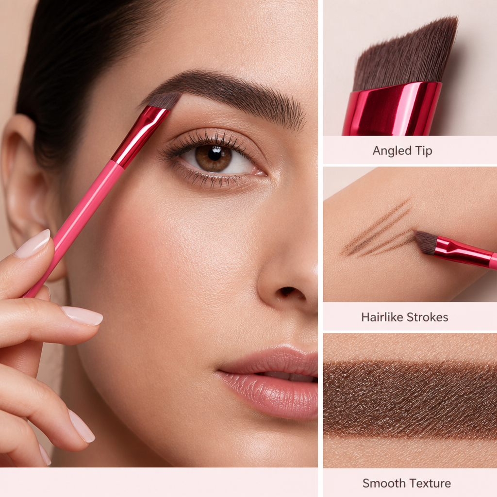 VeroLuxe™ Precision Brow Brush — Master Stunning, Natural-Looking Brows with Effortless Control