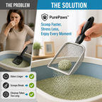 PurePaws™ Metal Mesh Scoop — Scoop Faster, Stress Less, Enjoy Every Moment