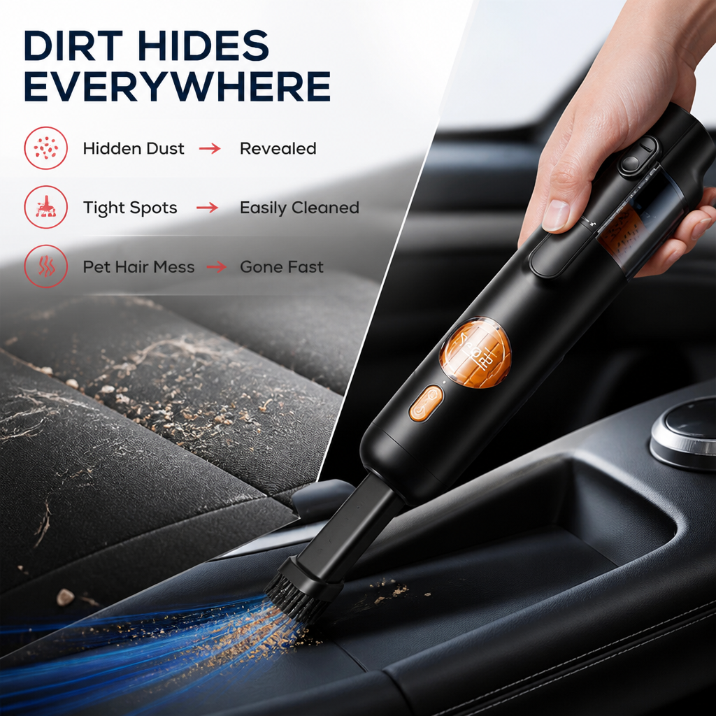 VeloPure™ 5-in-1 Handheld Vacuum Kit — Unleash Lightning-Fast, Total Clean Freedom Everywhere