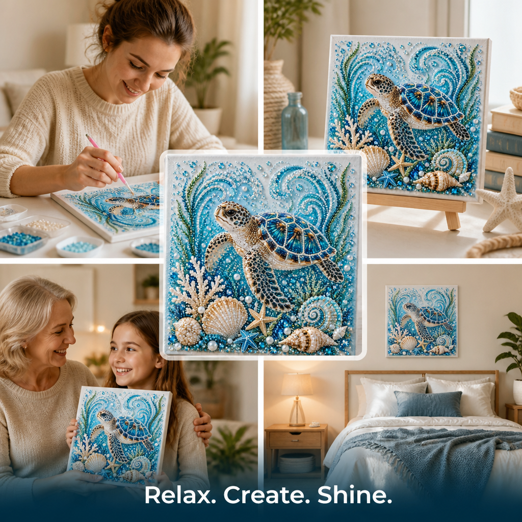 PearlWave™ Coastal Art Kit — Escape Stress and Create Stunning Ocean Treasures in 3D