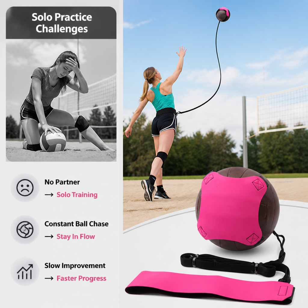 VolleyPulse™ — Unleash Pro-Level Precision and Confidence in Every Solo Serve (with ball)