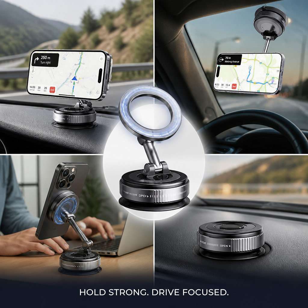 GripNest™ — Drive Calm and Confident with a Phone That Stays Put