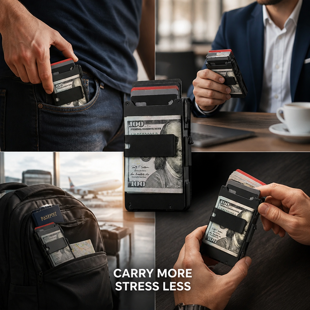 VeroClip™ Minimalist Wallet — Carry More, Stress Less, Look Sharper