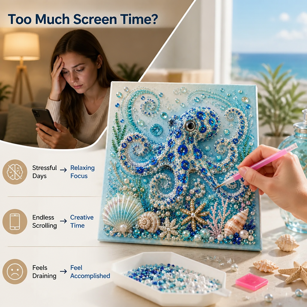 TidalGleam™ — Unwind as you create ocean art that makes your space shine