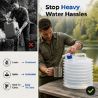 FoldSpring™ — Carry Camp Water Without Sacrificing Pack Space
