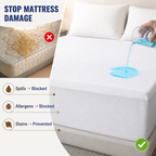 ShieldRest™ Premium Cotton Waterproof Mattress Protector — Sleep Soundly Wrapped in Soft, Dry, Allergy-Free Comfort Every Night
