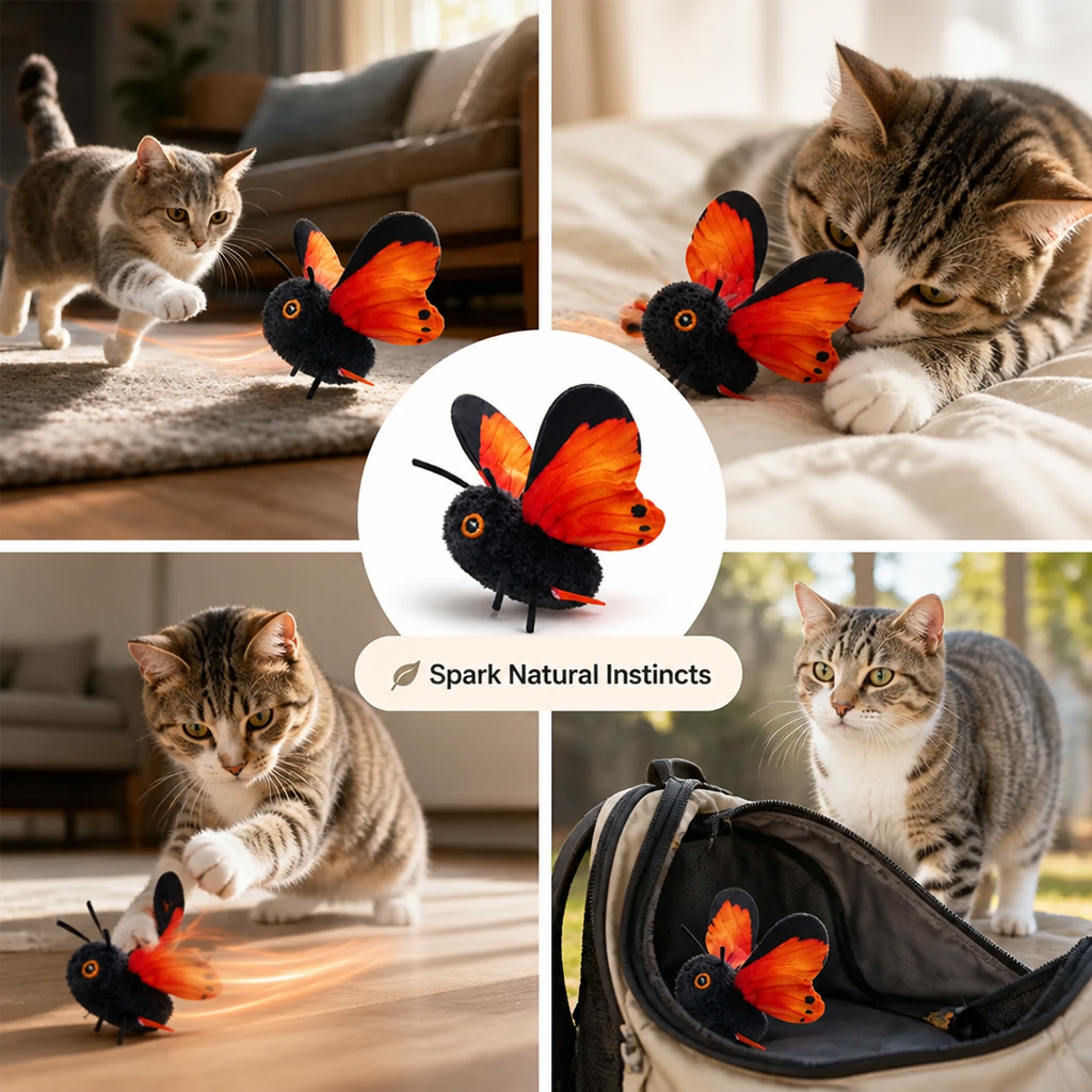 ViviFlit™ Interactive Butterfly — Ignite Your Cat’s Inner Hunter for Endless Thrills and Energy