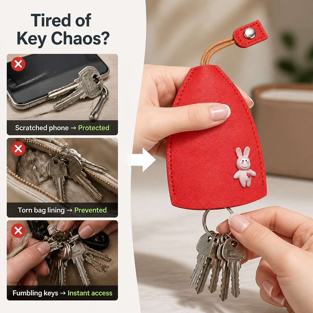 VeroClip™ Removable Keychain Case — Effortless Access and Total Protection for Your Essentials